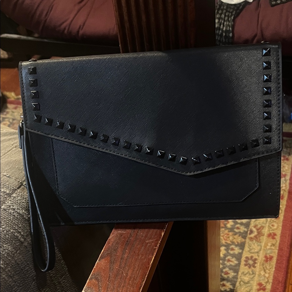 Steve Madden Black Textured Wallet